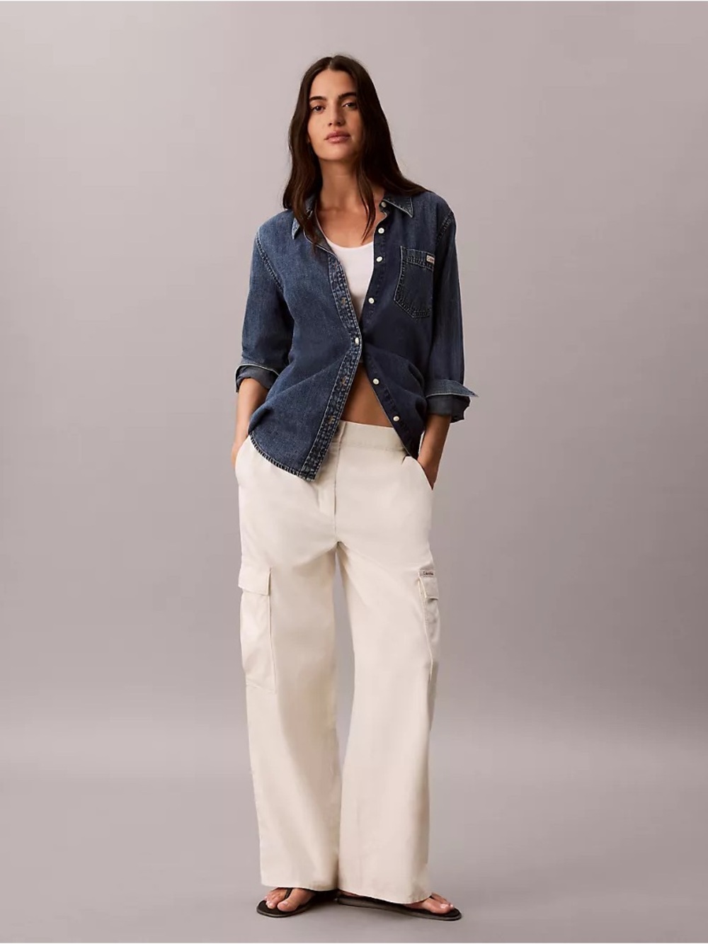 CALVIN KLEIN (10) Utility Canvas Cargo Pant